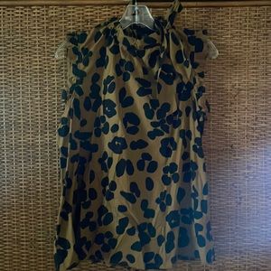 NWT Who What Wear for Target animal print sleeveless top size M 100% cotton